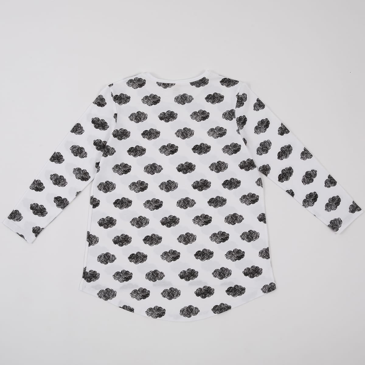 T-shirt Nubes M/larga MUM - Minicoton