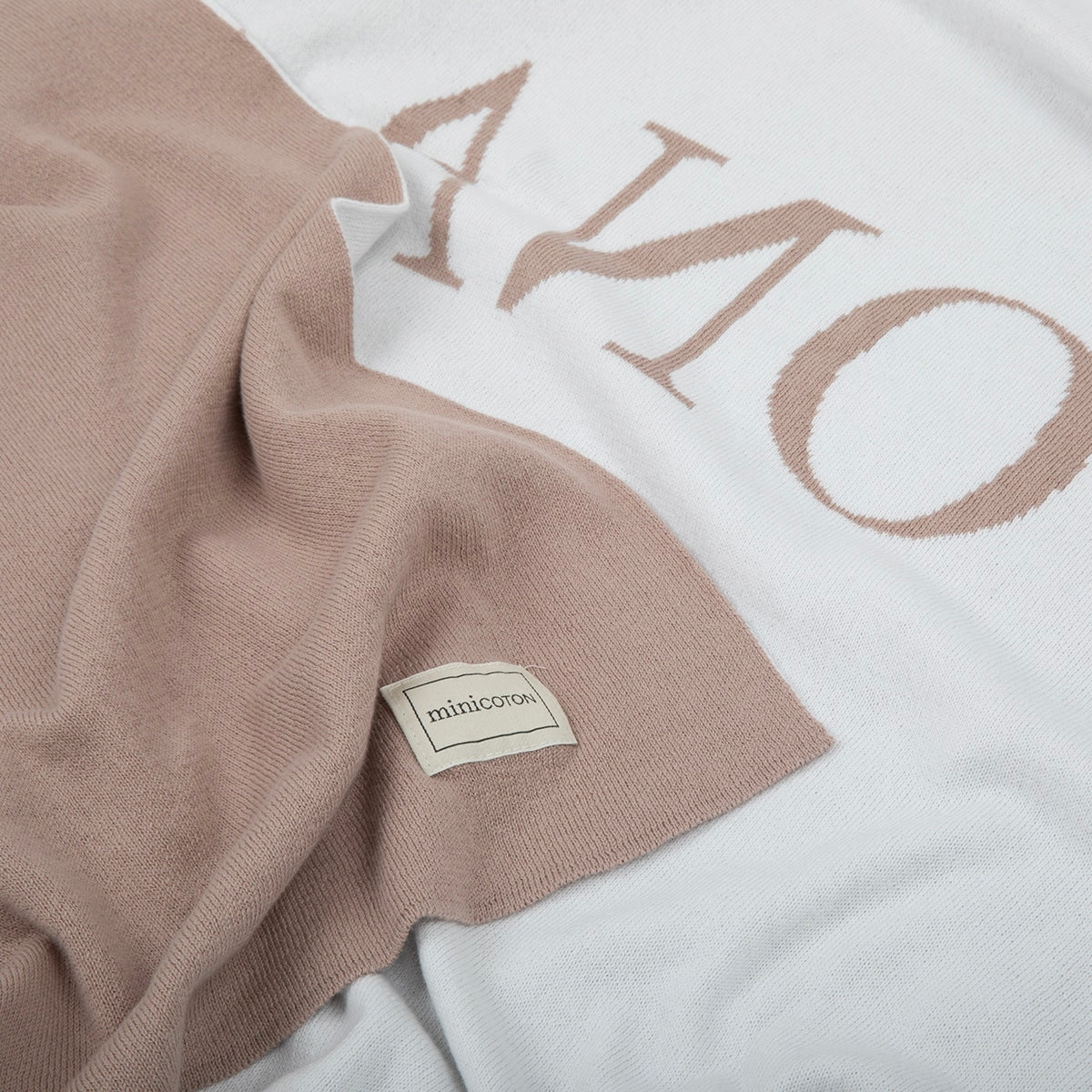 Manta Nombre Dusty Rose- Personalized - Minicoton