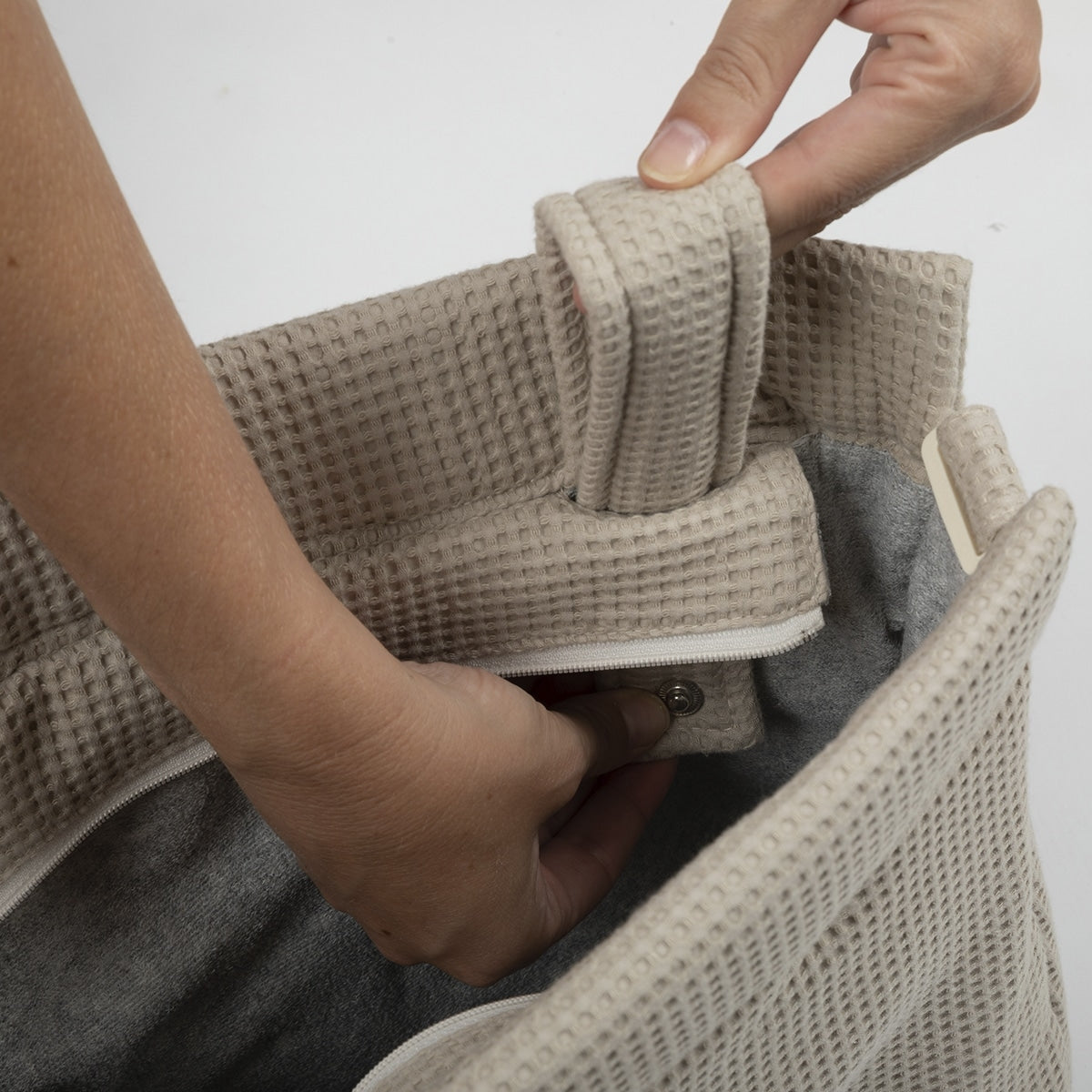 Bolsa Icon Flor Dusty Blue - Minicoton