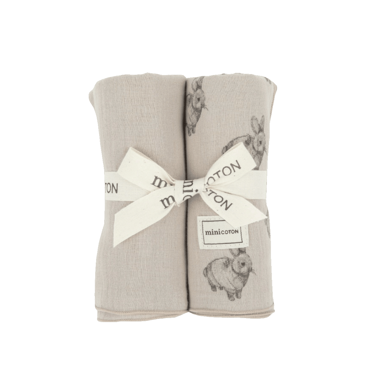 Pack Muselinas Rabbit Beige - Minicoton