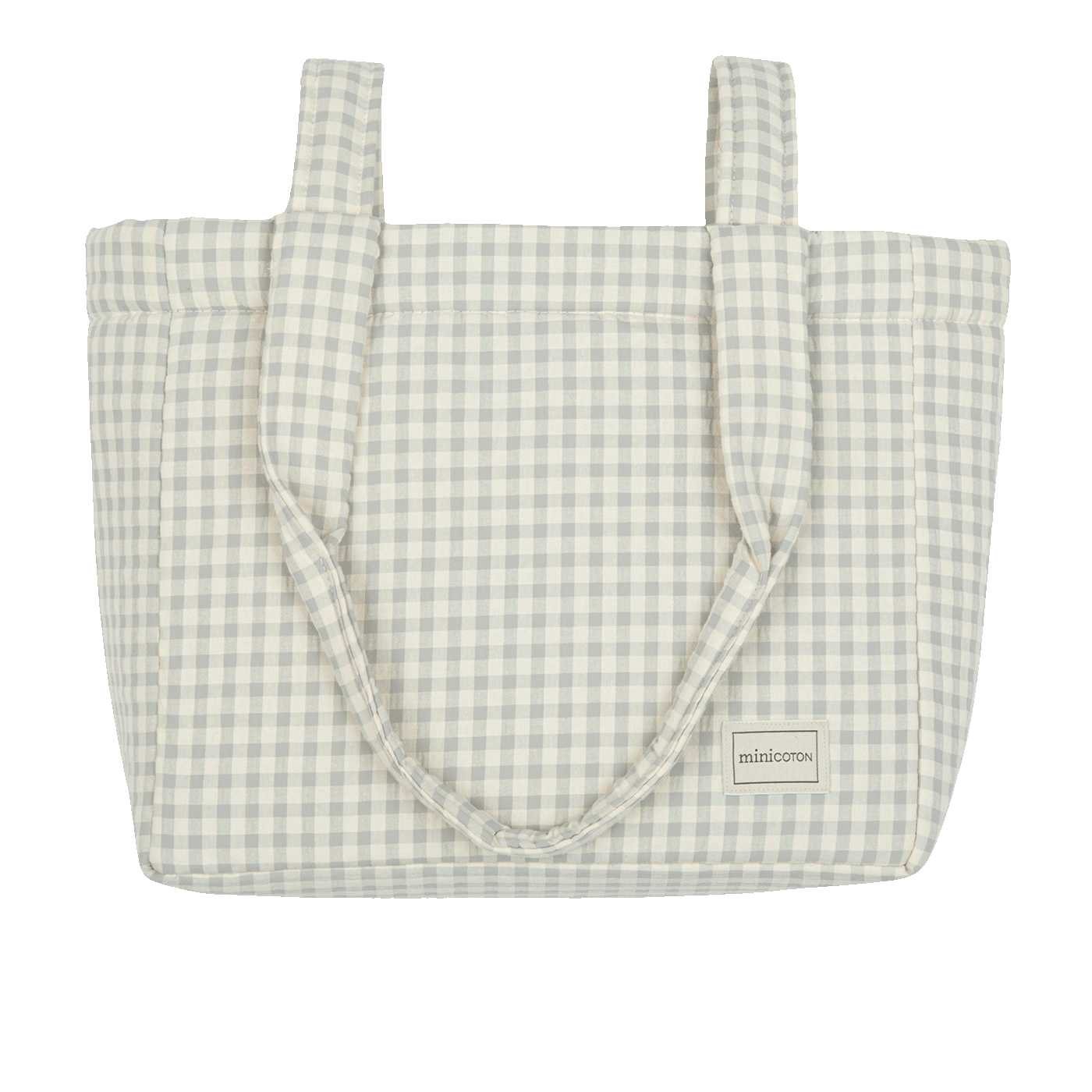 Bolsa Handle Vichy Blue - Minicoton