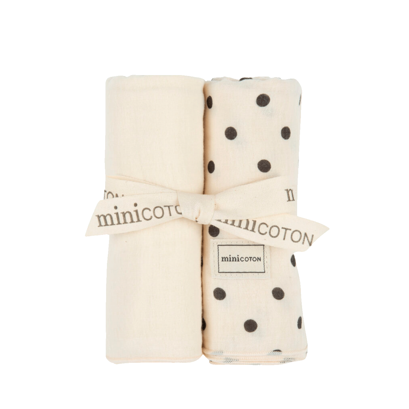 Pack Muselinas Dots+Crudo - Minicoton