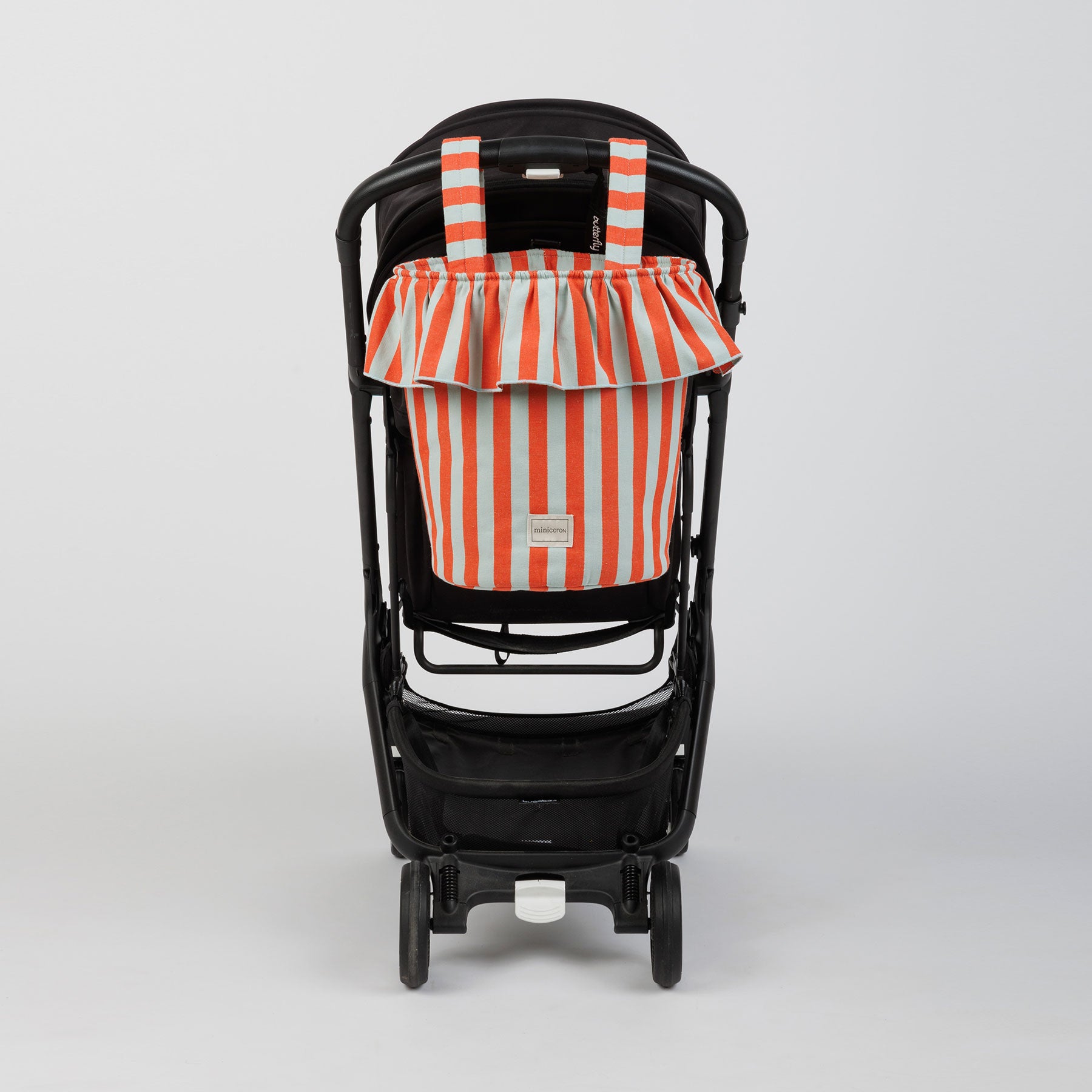 Basket Rayas - Coral + Aqua - Minicoton