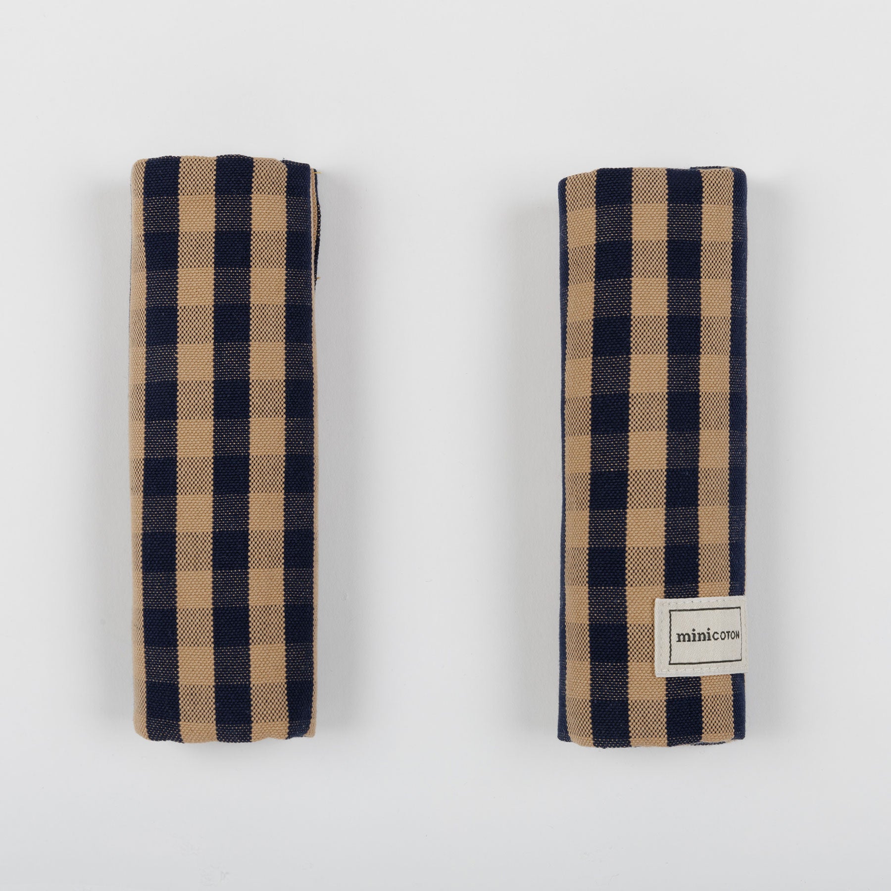 Protector Tirantes Navy + Caramel - Minicoton