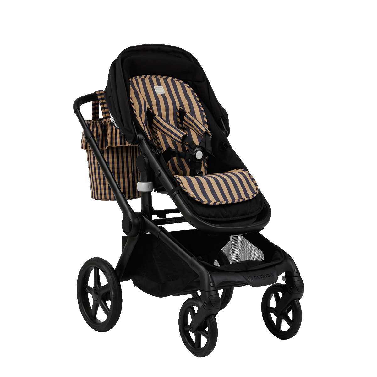 Protector Tirantes Navy + Caramel - Minicoton