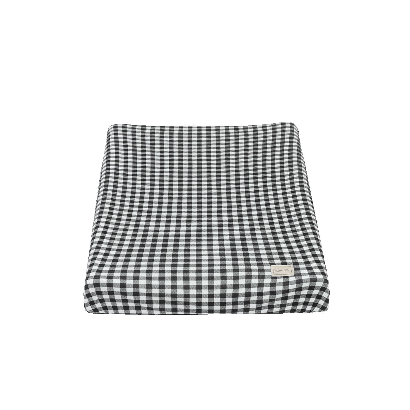 Pack Funda Cambiador Vichy Negro - Minicoton