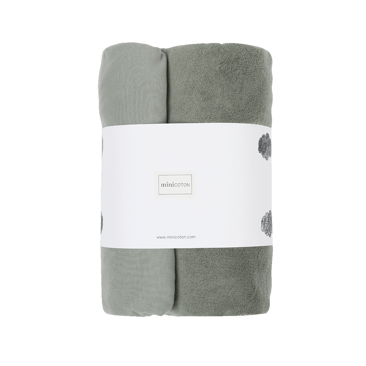 Pack Funda Cambiador Musgo - Minicoton