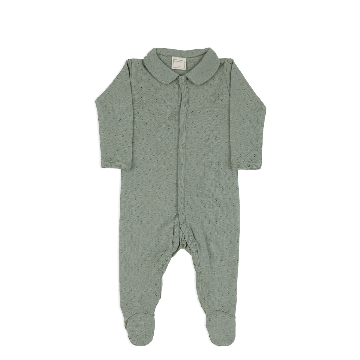 Jumpsuit Cuello Holey Musgo - Minicoton