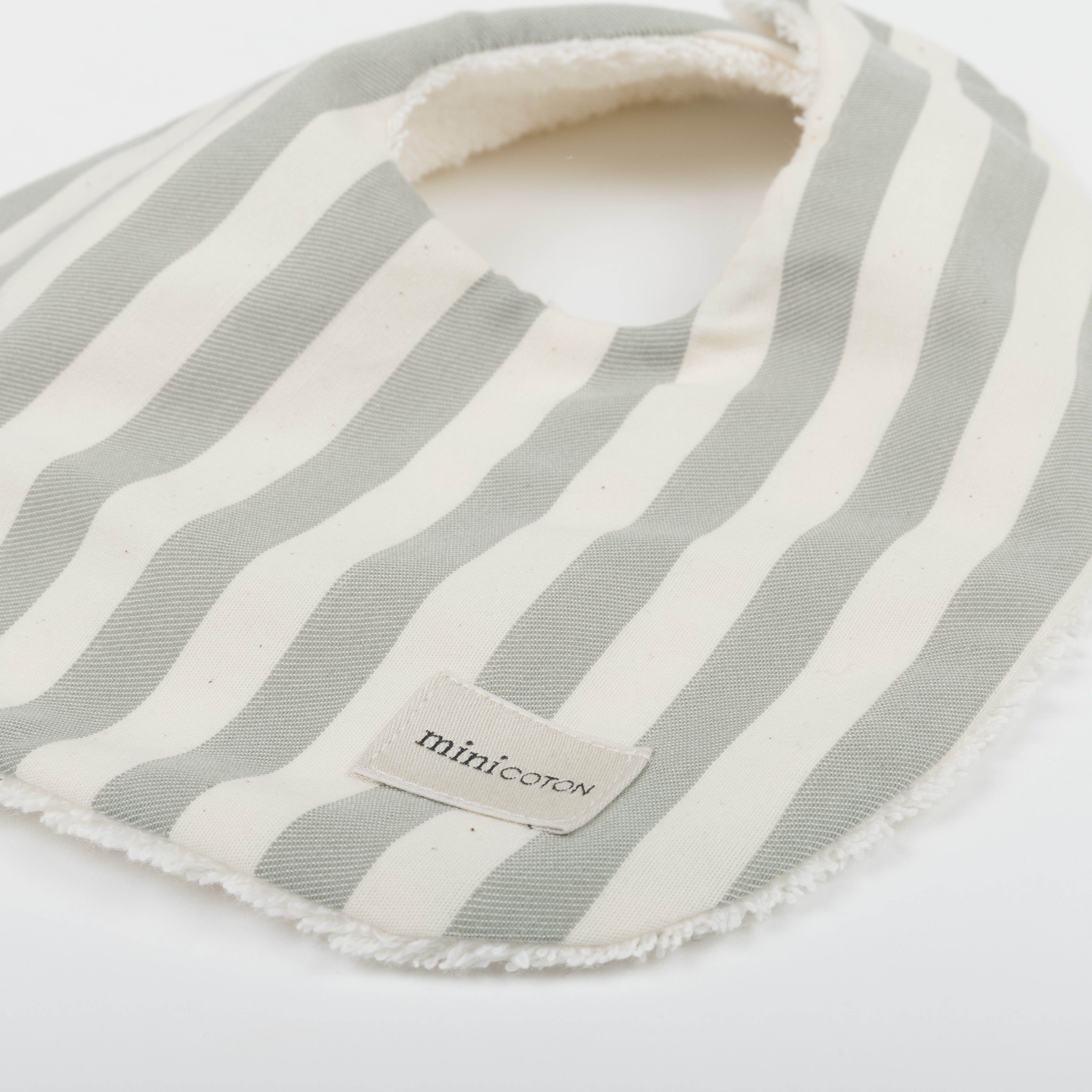 Babero Rayas Mist - Minicoton