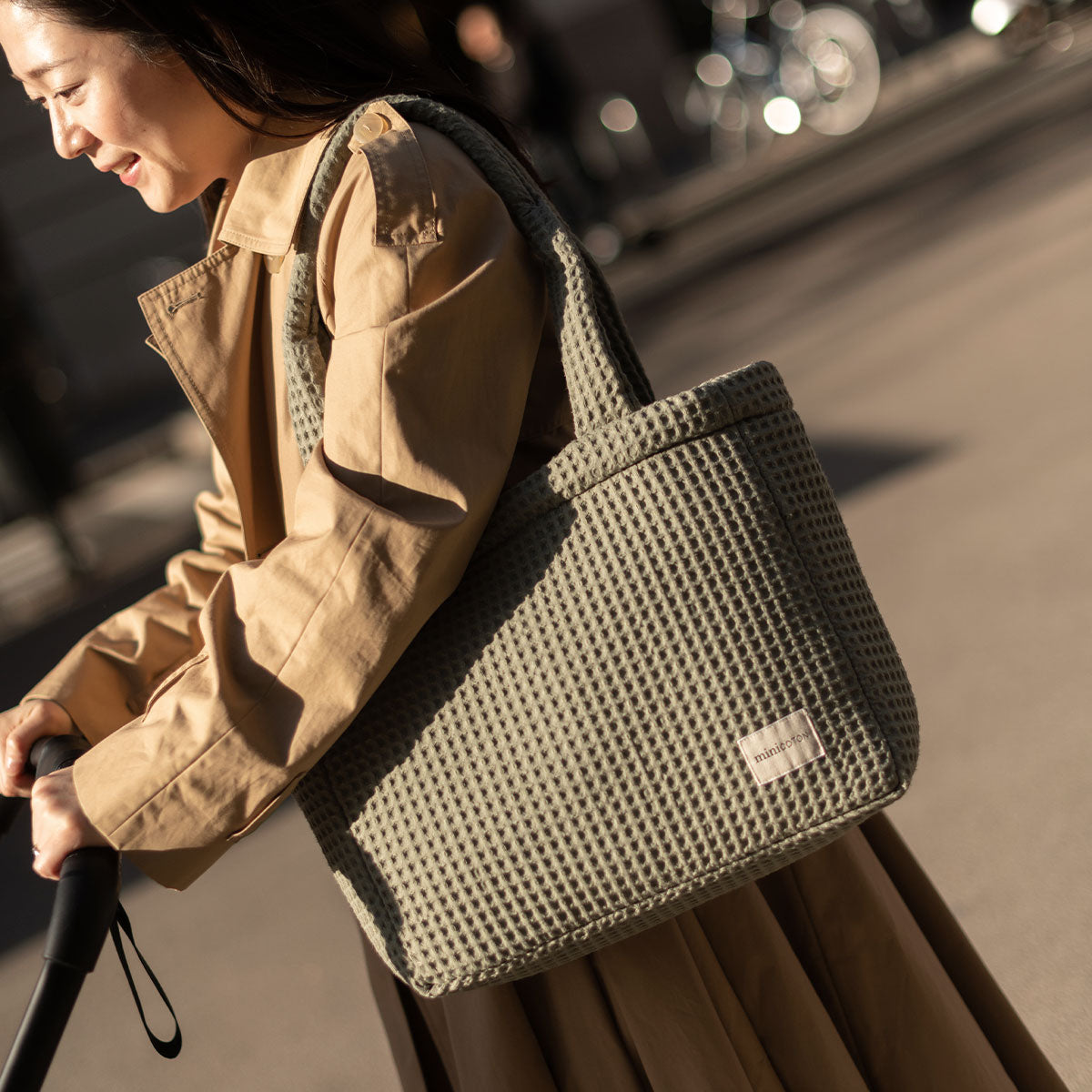 Bolsa Handle Big Lula Green - Minicoton