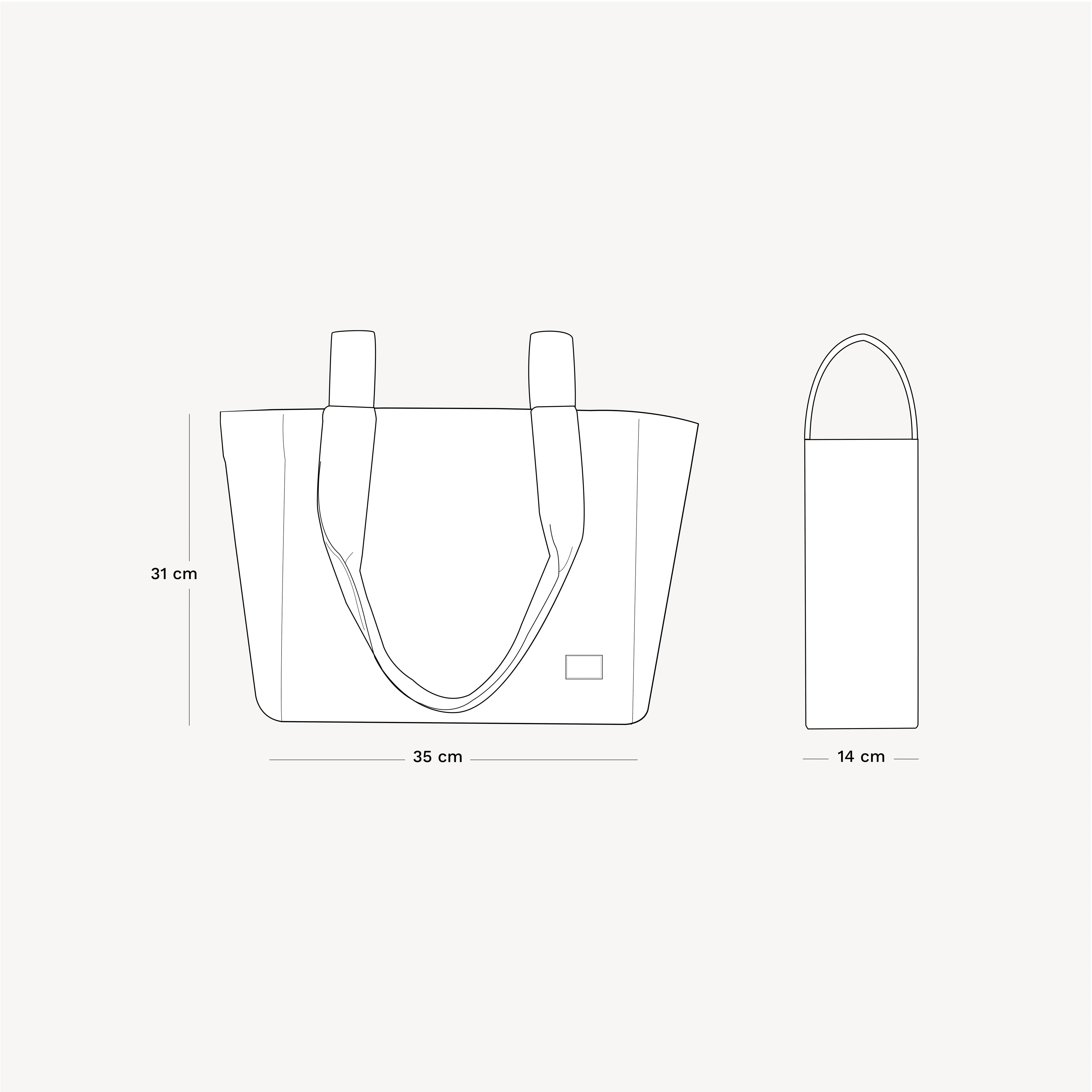 Bolsa Handle Big Lula Green - Minicoton