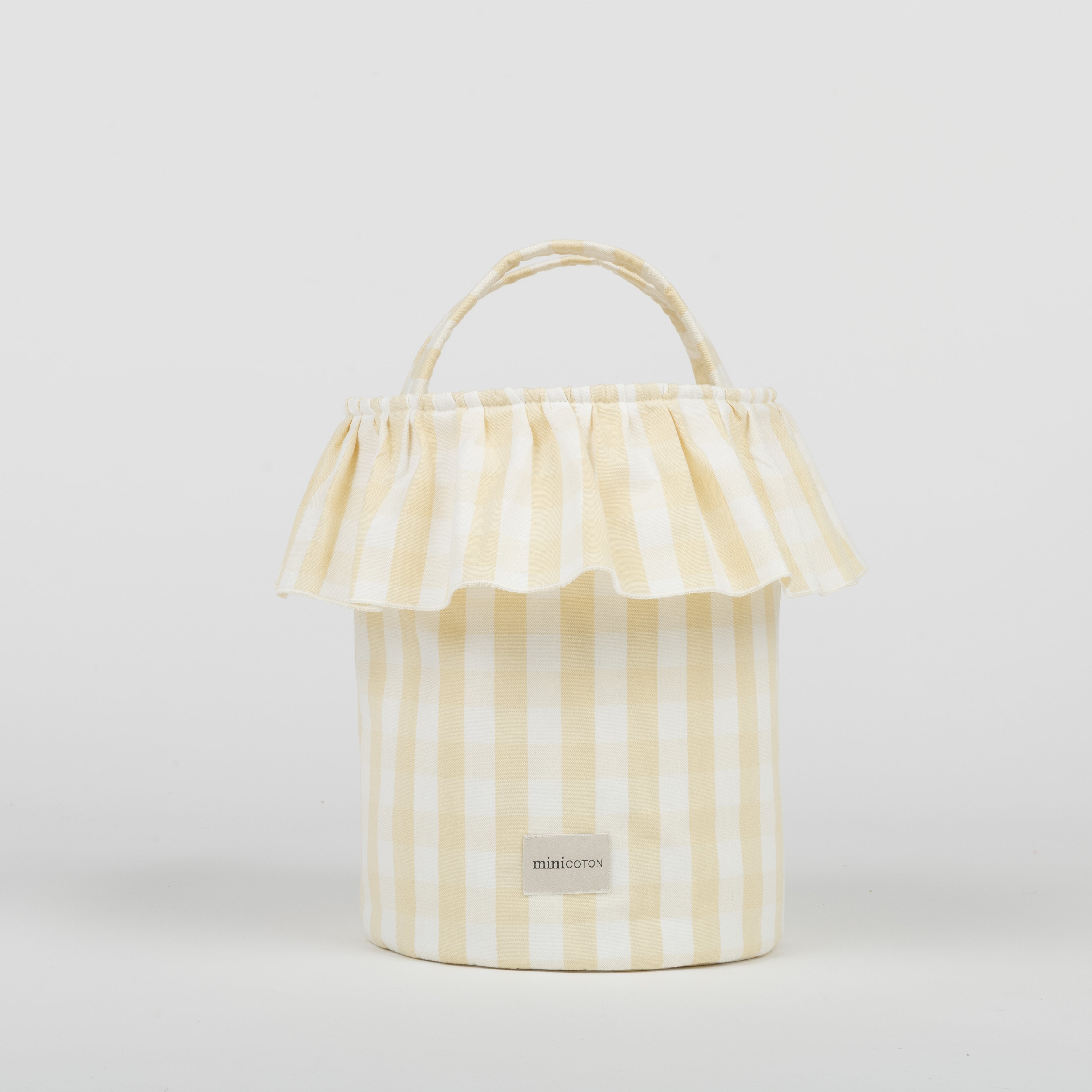 Basket Vichy - Butter + White - Minicoton