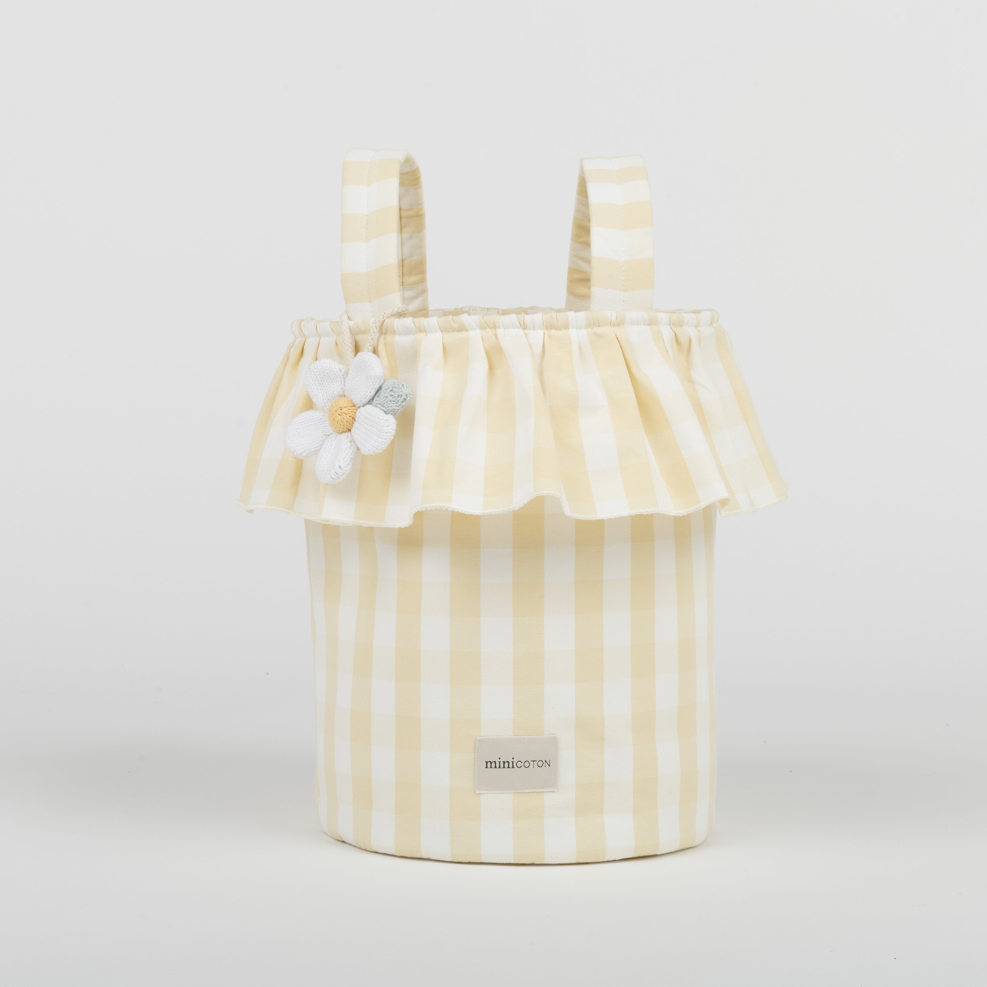 Basket Vichy - Butter + White - Minicoton