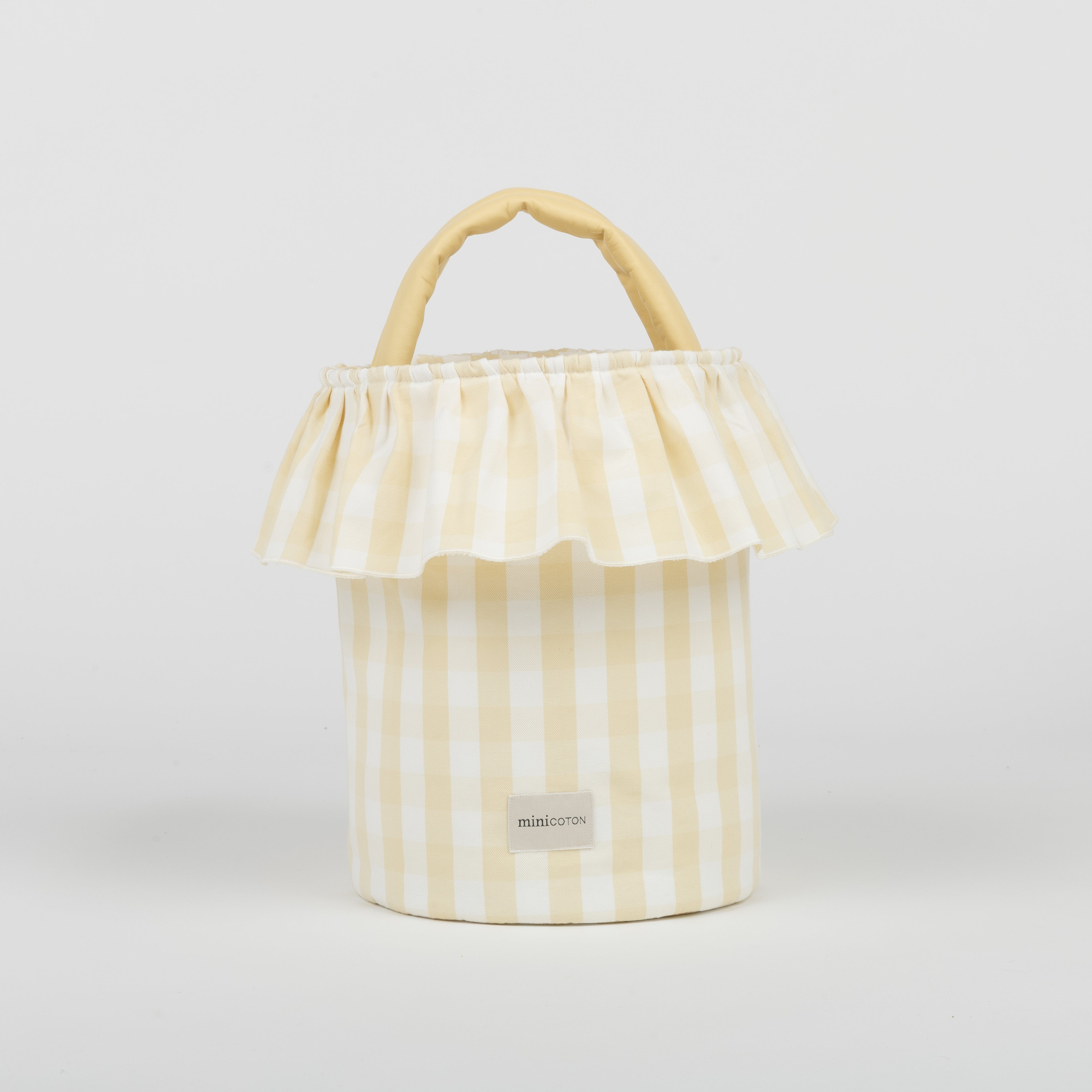 Basket Vichy - Butter + White - Minicoton