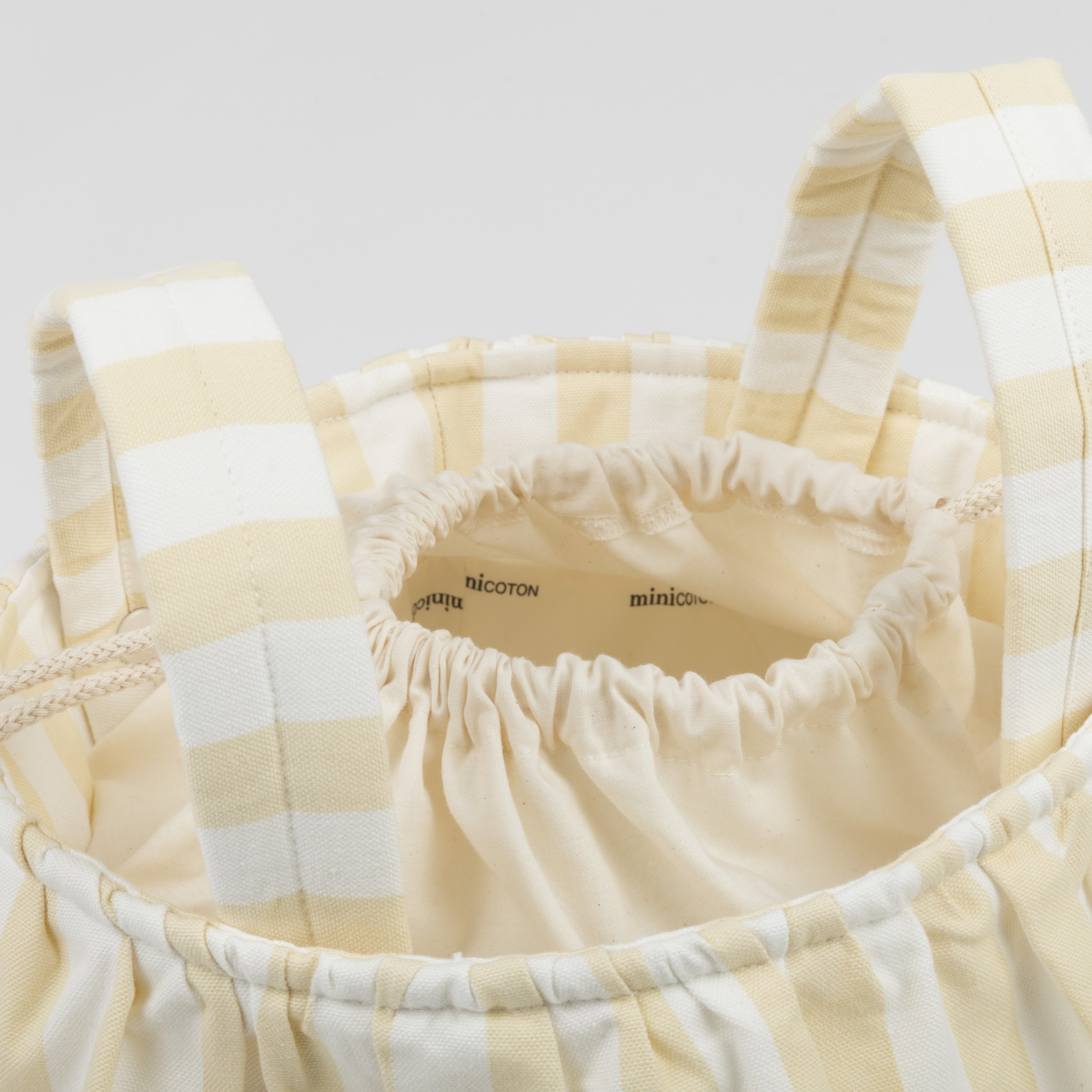 Basket Vichy - Butter + White - Minicoton