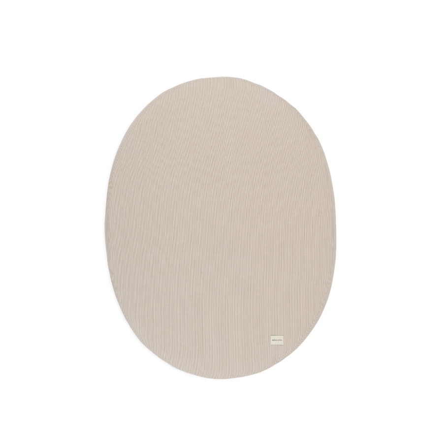 stokke fabric Stokke mini Fitted Sheet Beige Stripes · Minicoton