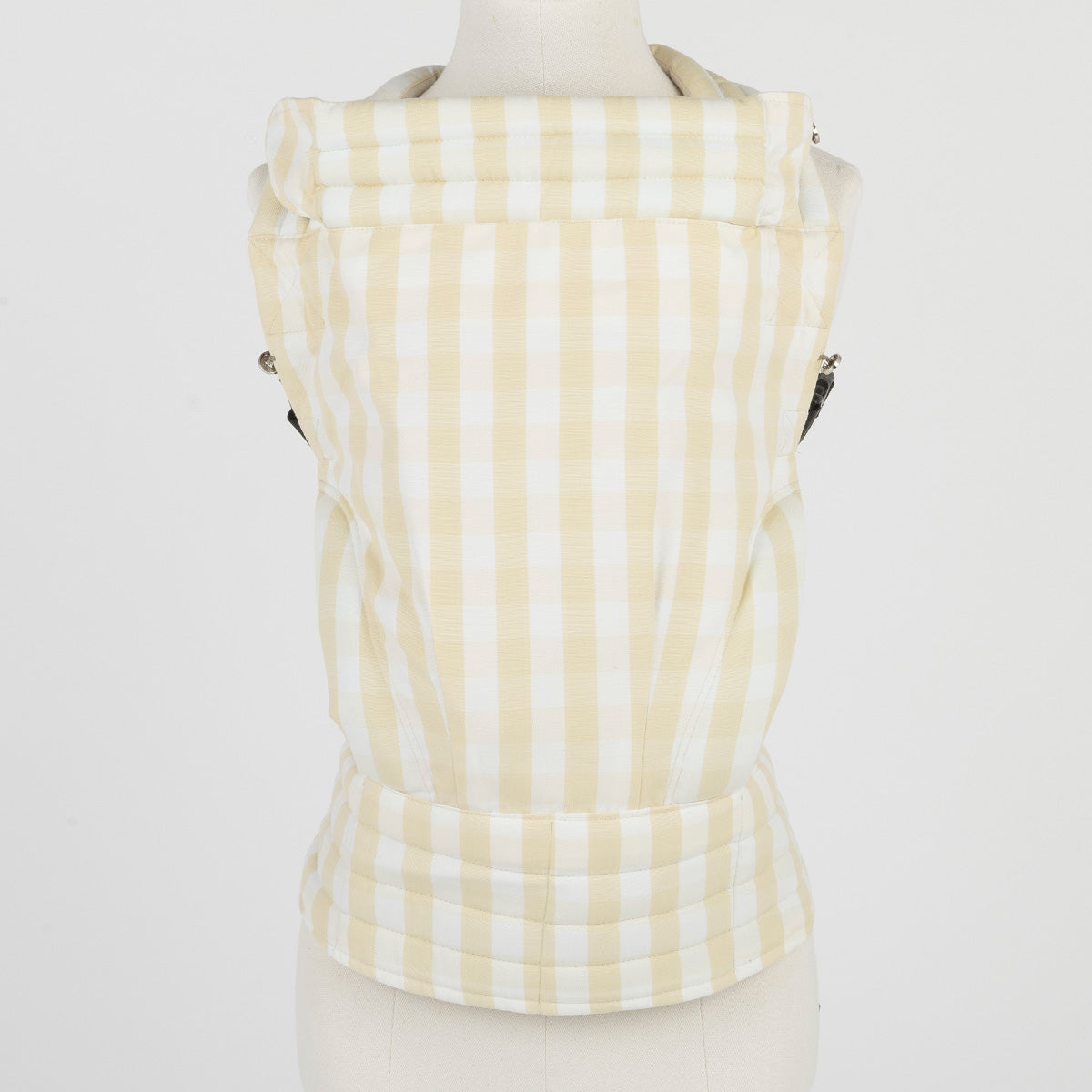Mochila Porta Bebé Somomu® Vichy Butter + White