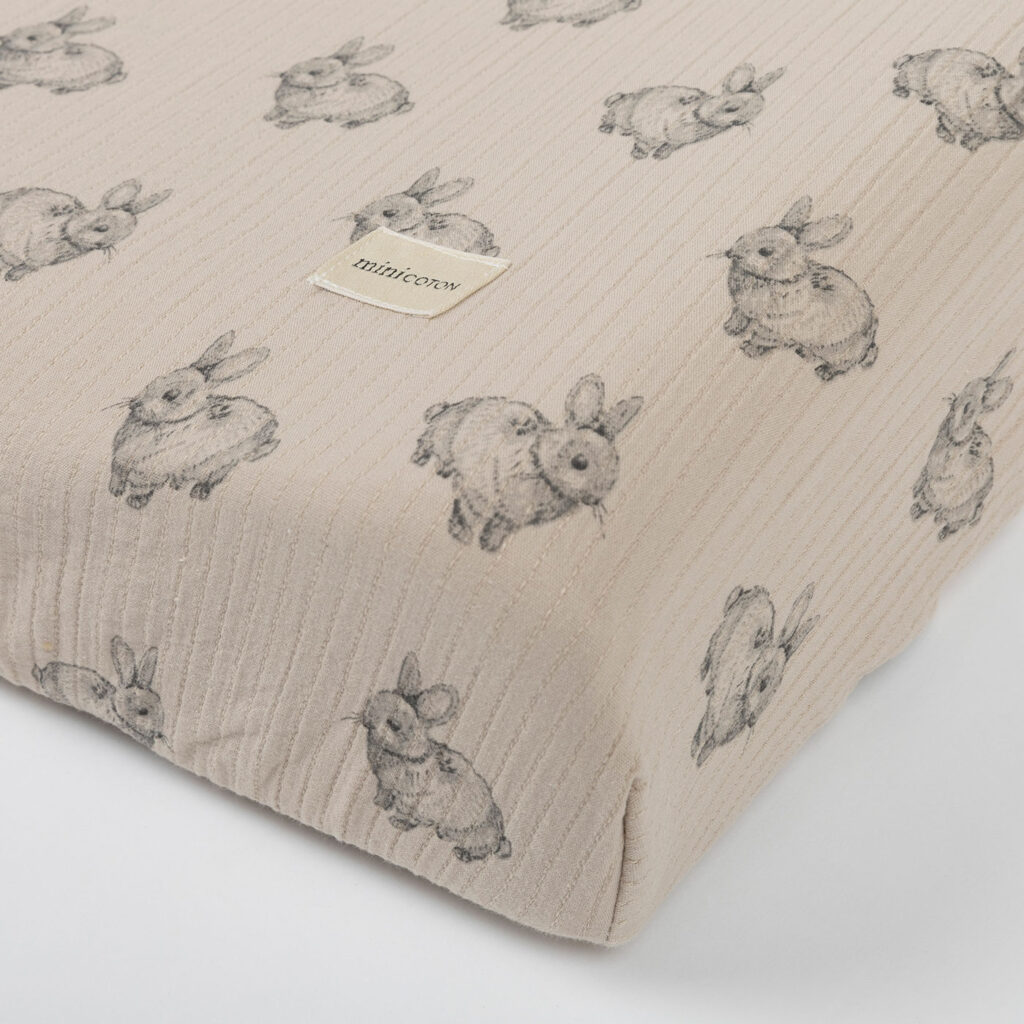 Funda Cambiador Rabbit Beige Minicoton