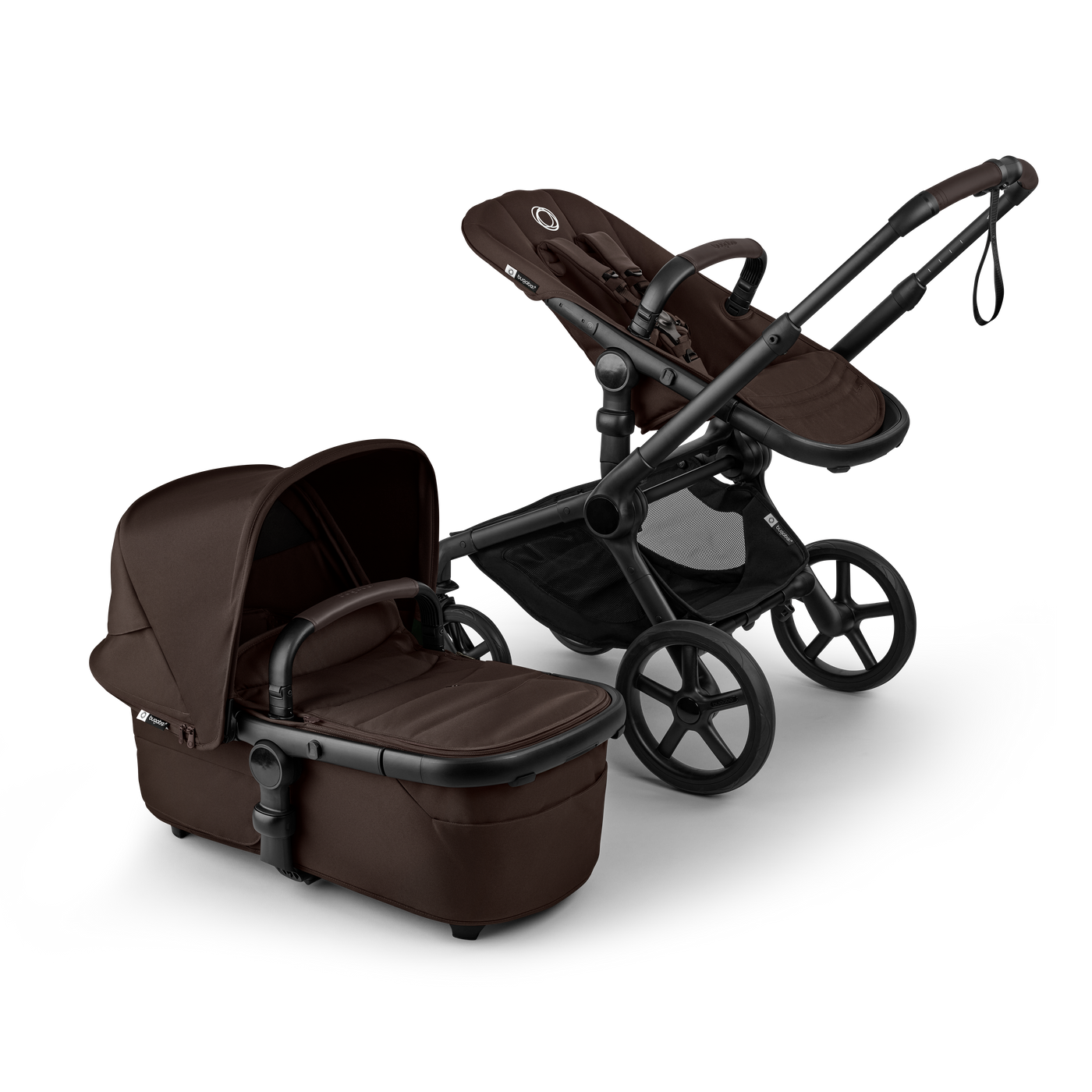 Bugaboo Fox 5 Renew Silla+Capazo Negro / Cocoa Brow / Cocoa Brown