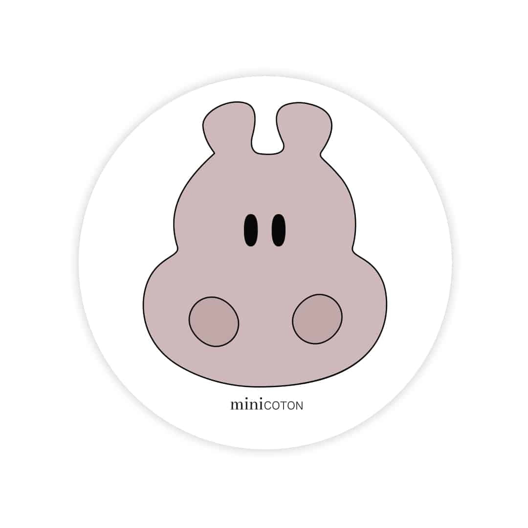 Sticker Hippo - Minicoton
