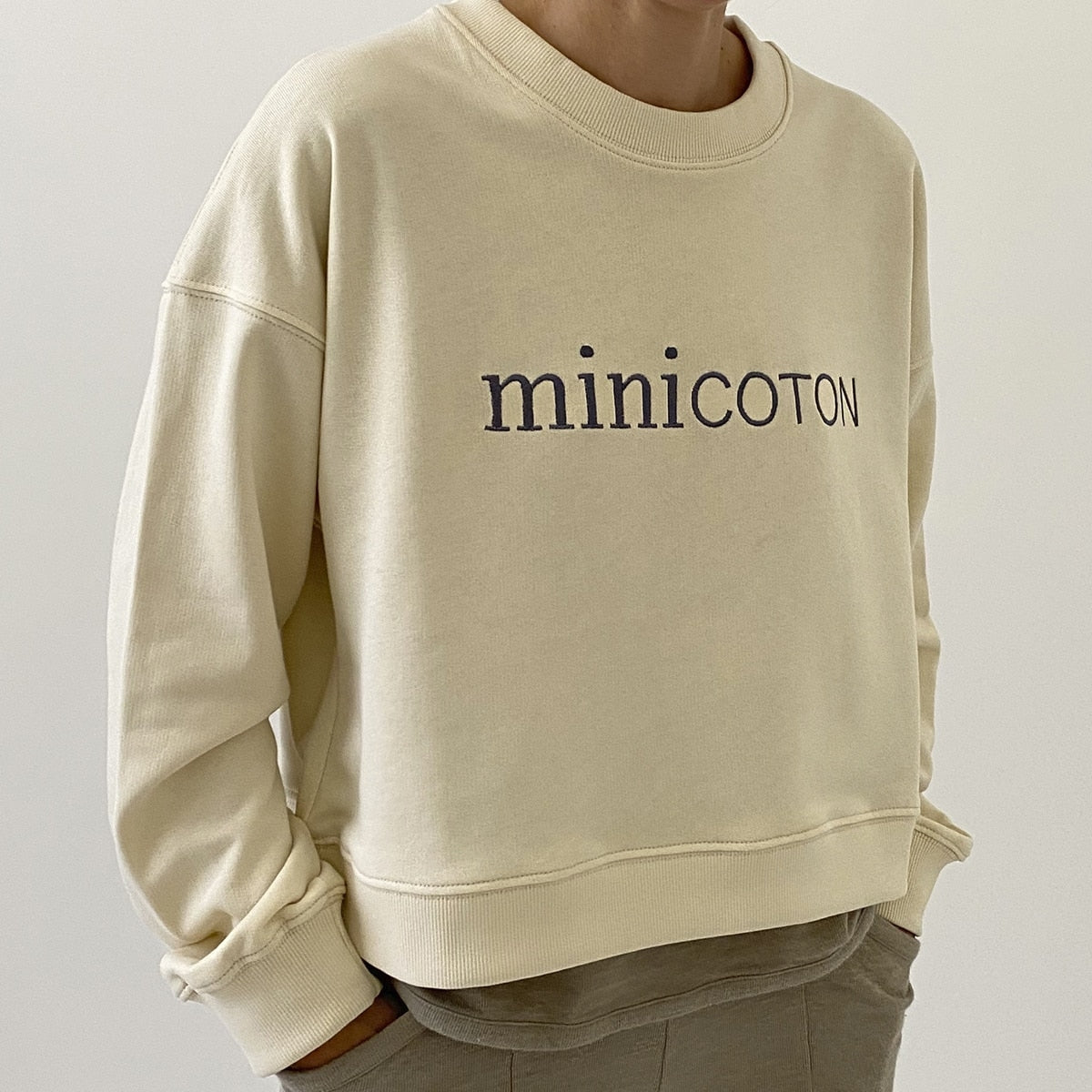 Sudadera Ecru - Minicoton