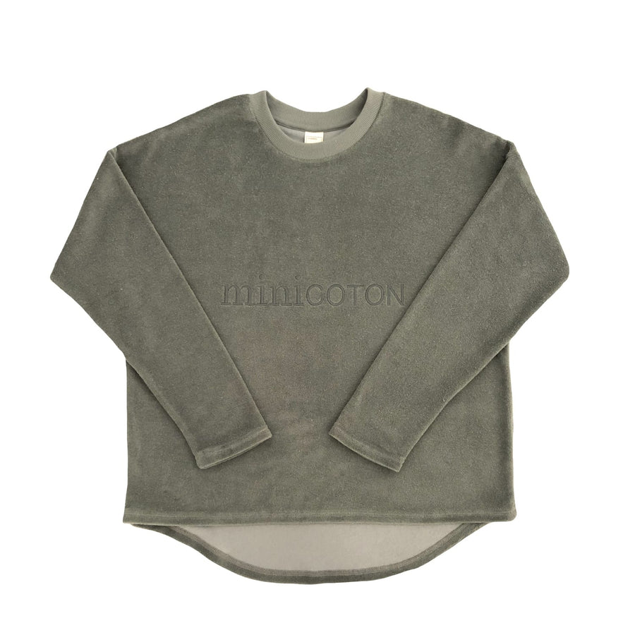 NEWBORN MUM Sudadera Rizo Musgo - Minicoton
