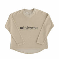 NEWBORN MUM Sudadera Rizo Crudo - Minicoton