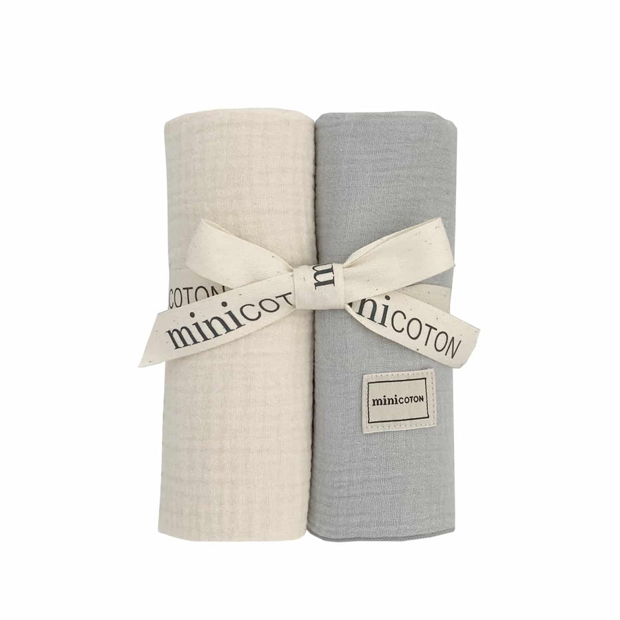 Pack Muselinas Nube+Crudo - Minicoton