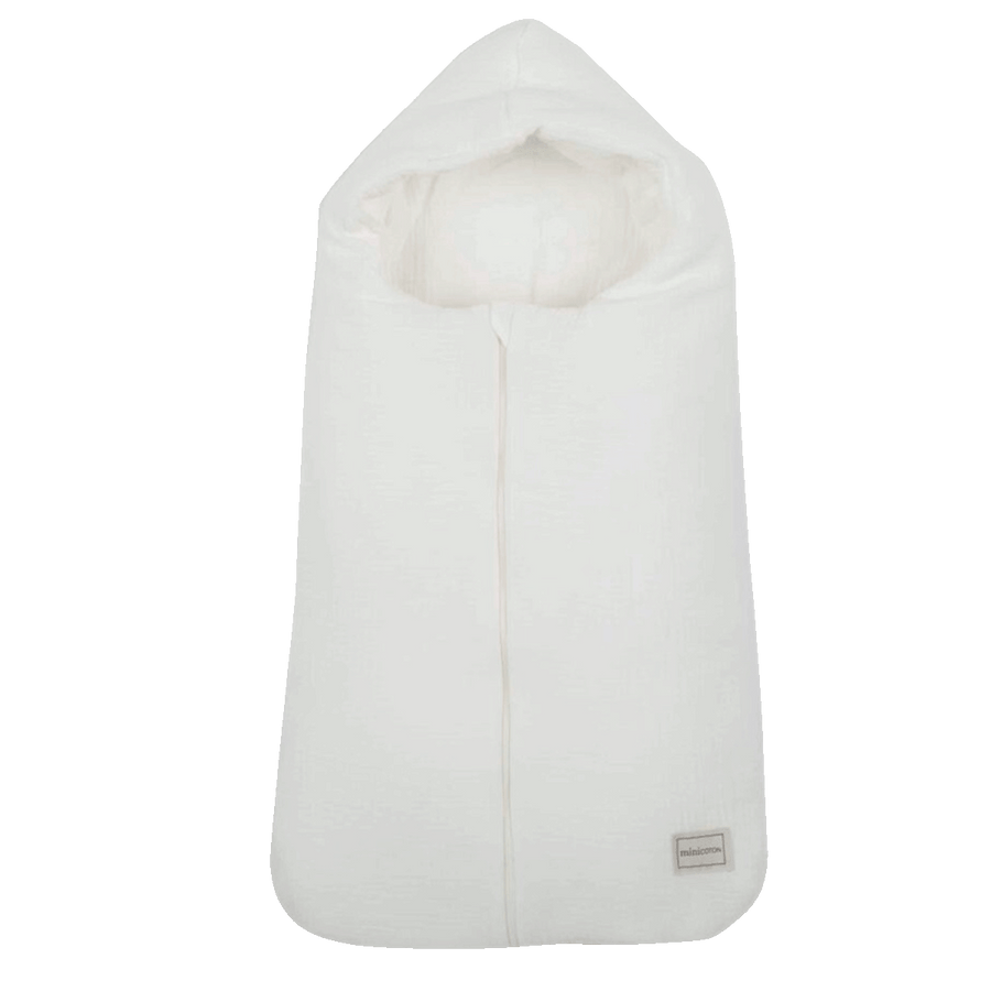 Saco Oval Bambula Blanco- entretiempo - Minicoton