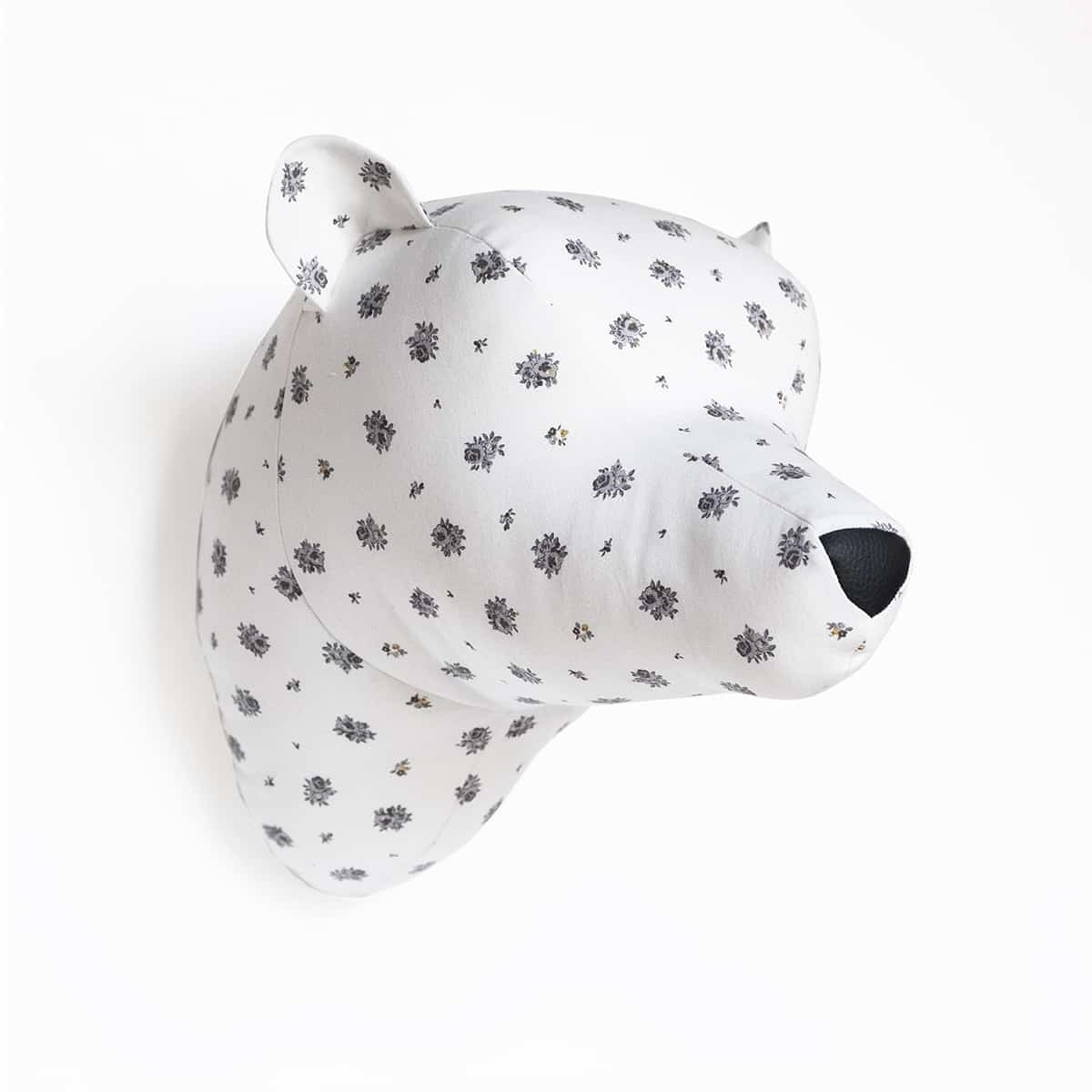 SOFTHEADS® Bear Flor Gris - Minicoton