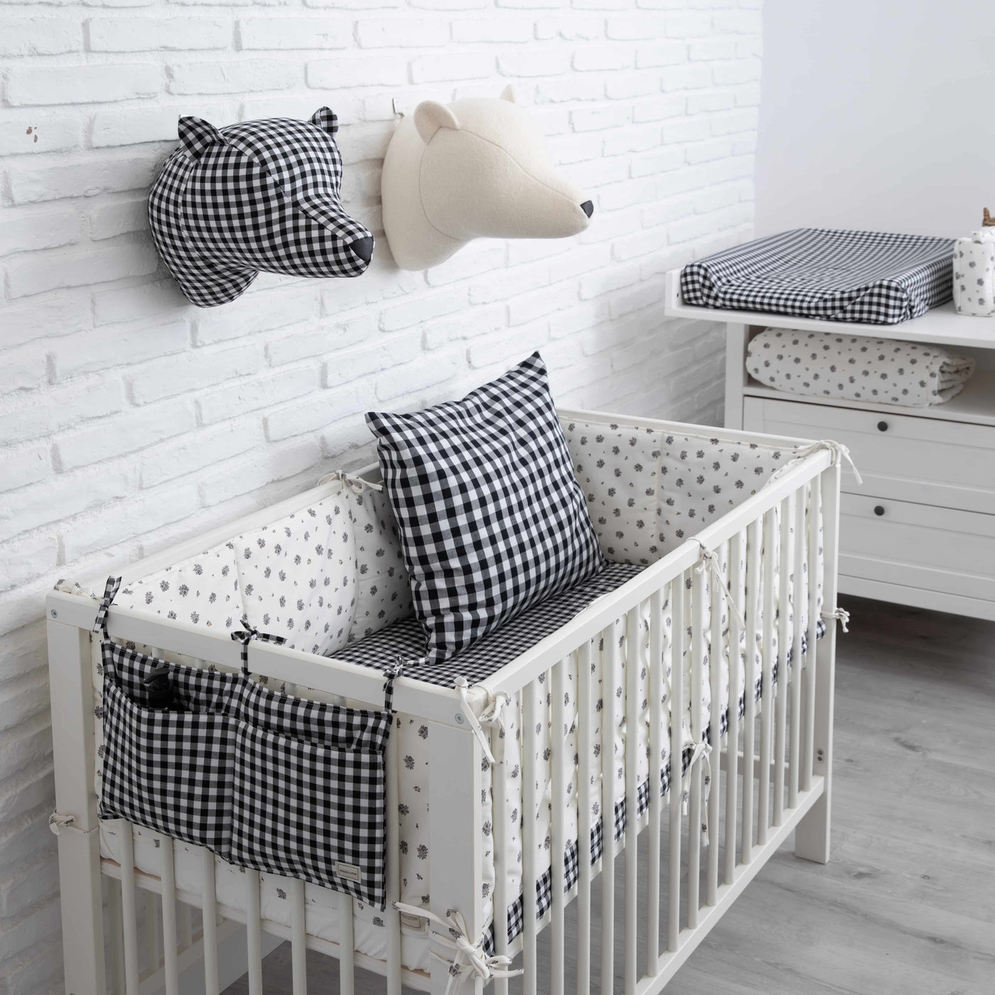 SOFTHEADS® Bear Flor Gris - Minicoton