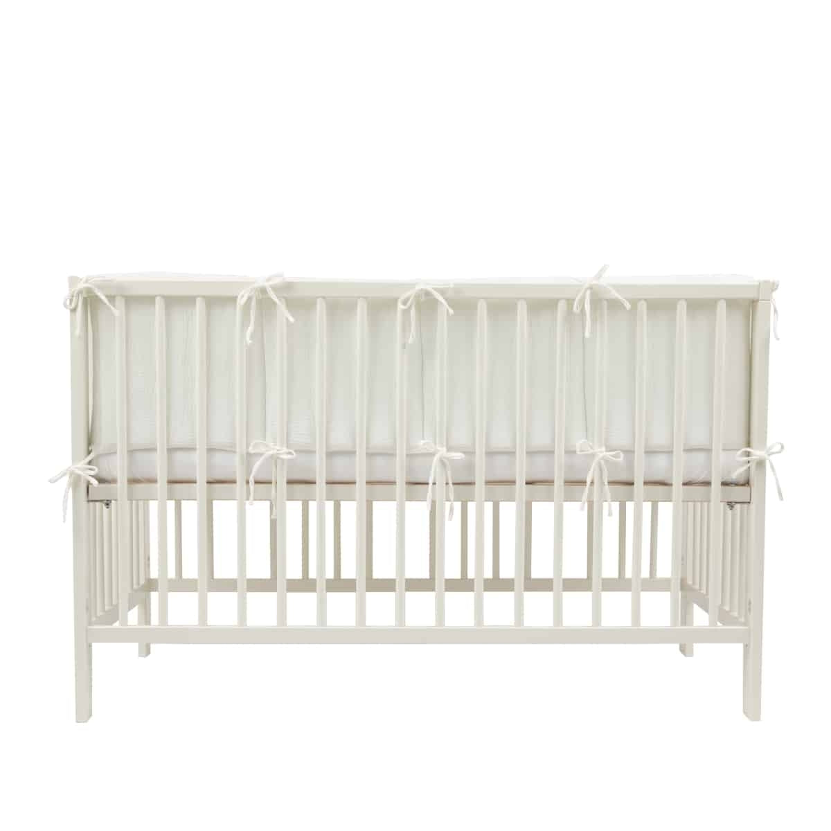Protector Cuna Bambula Blanco 120x60cm - Minicoton