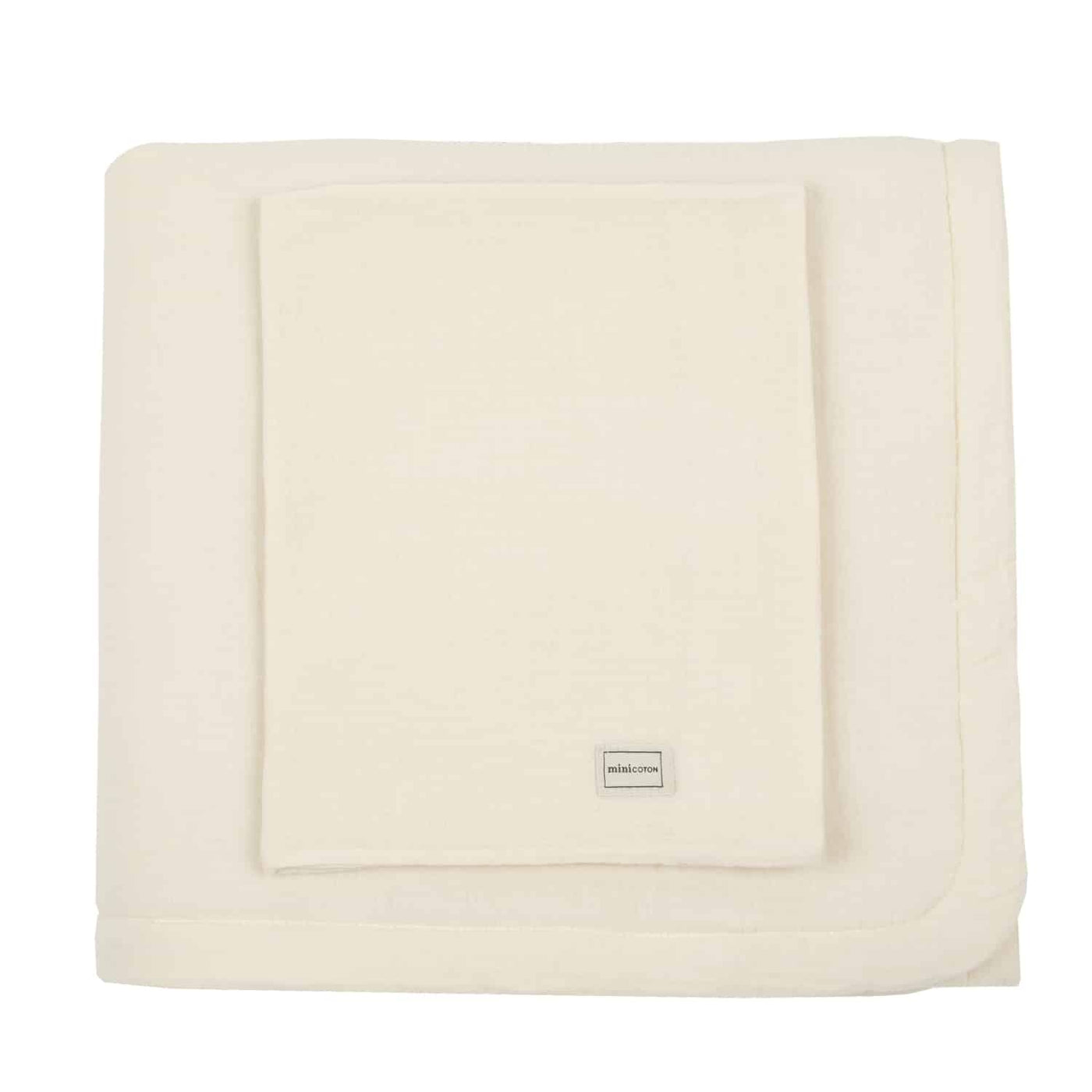 Colcha + Funda Almohada Bambula Crudo - Minicoton