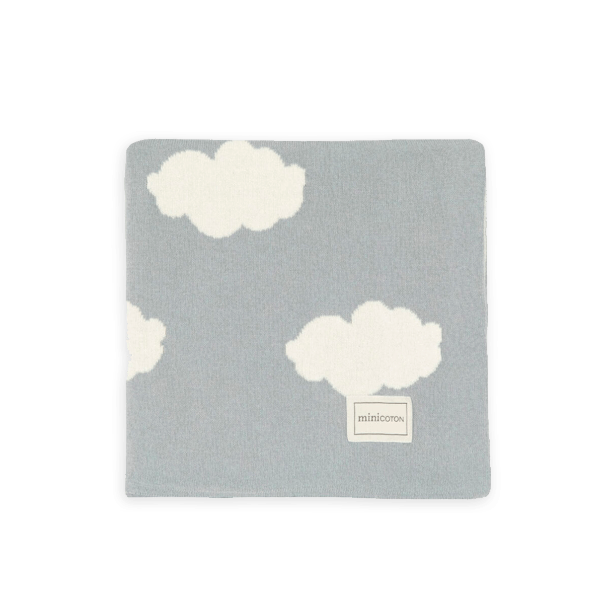 Manta LEVI Blue Grey-Crudo - Minicoton