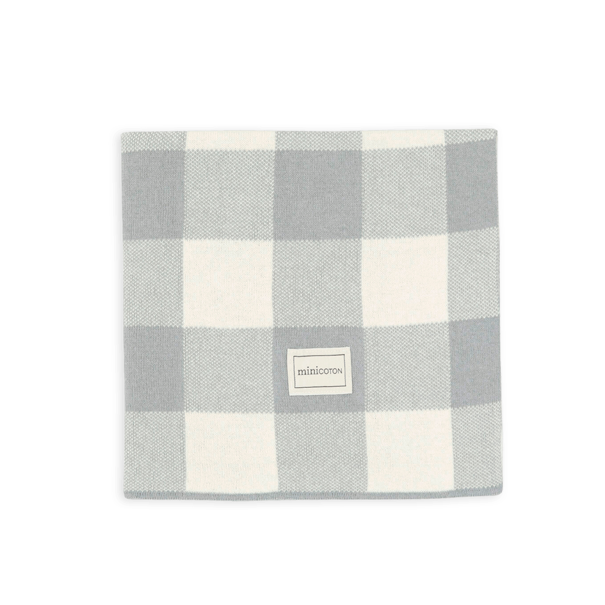 Manta LUCA Blue Grey-Crudo - Minicoton