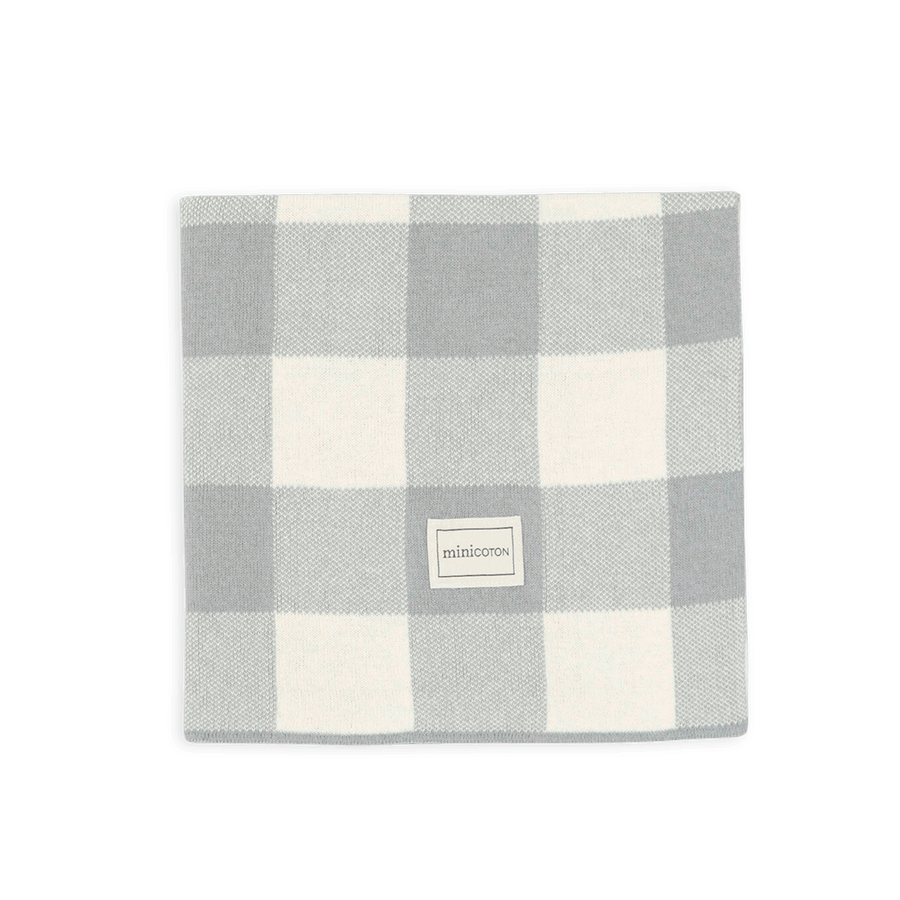 Manta LUCA Blue Grey-Crudo - Minicoton