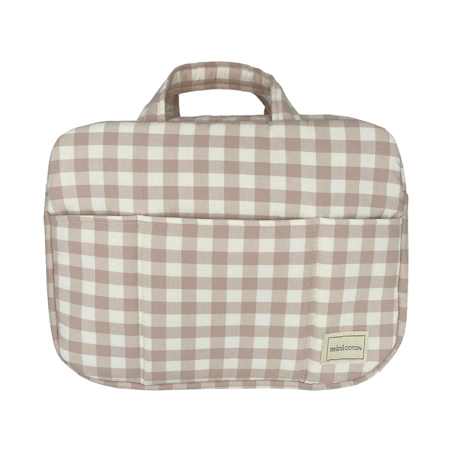 Bolsa Maternidad Vichy Coton Rose - Minicoton
