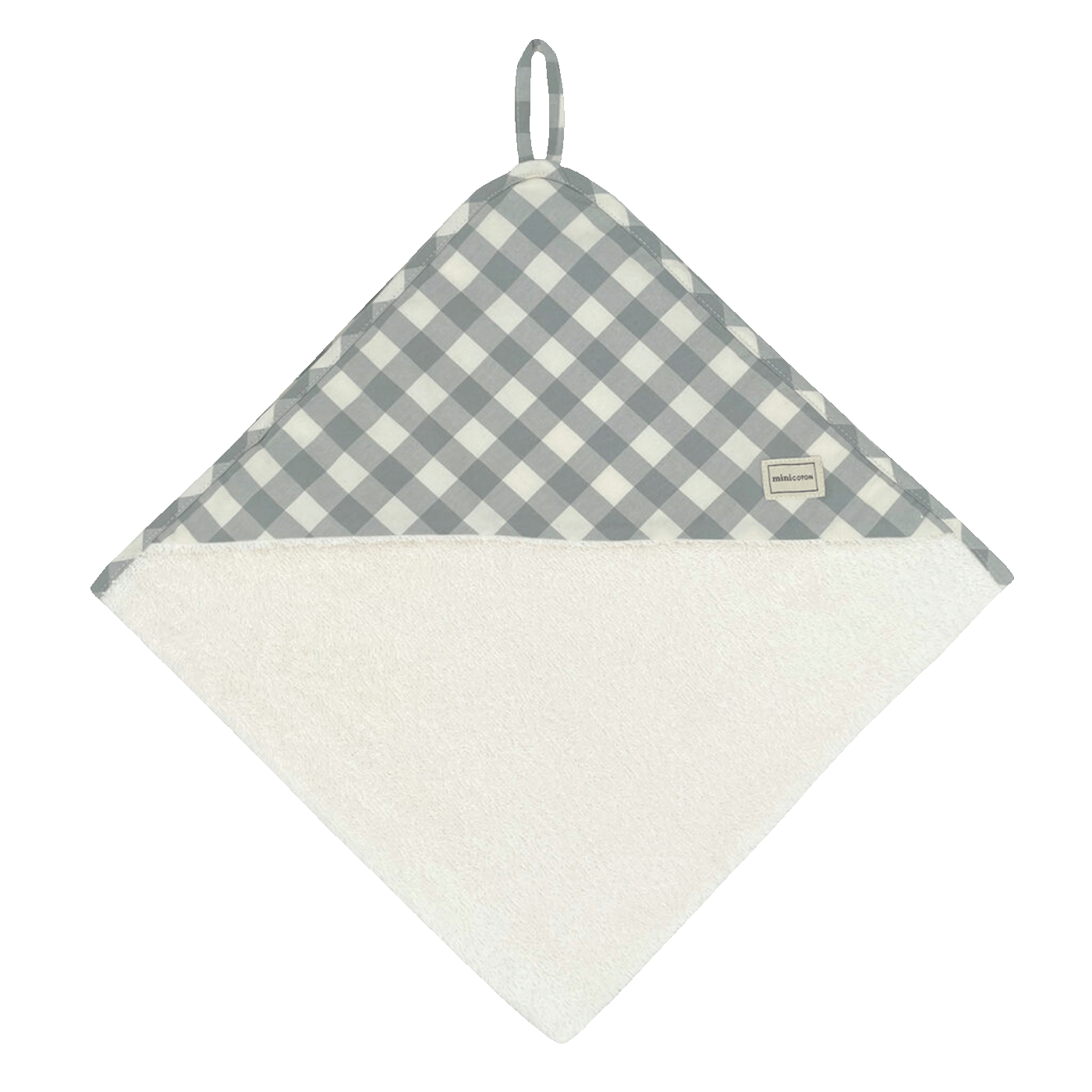 Capa Baño Vichy Coton Blue Grey - Minicoton