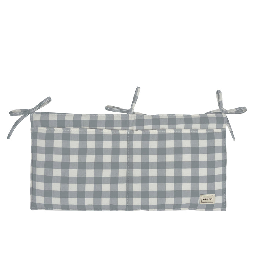Organizador Cuna Vichy Coton Blue Grey - Minicoton
