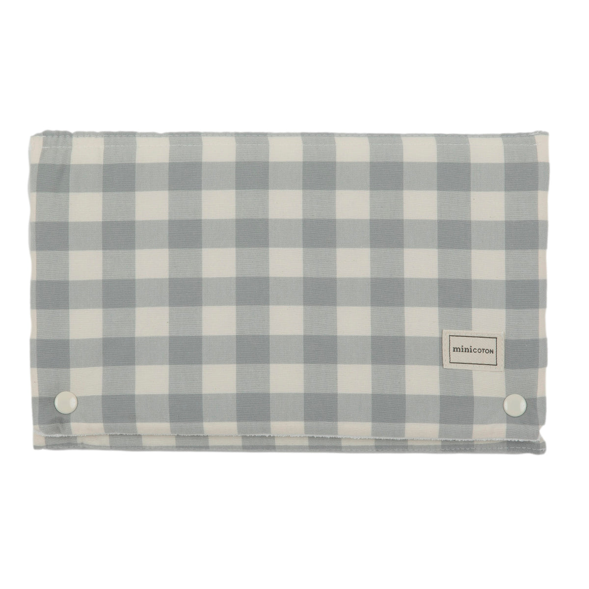 Cambiador Vichy Coton Blue Grey - Minicoton