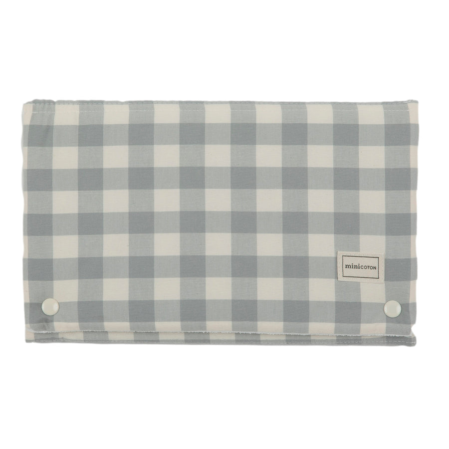 Cambiador Vichy Coton Blue Grey - Minicoton