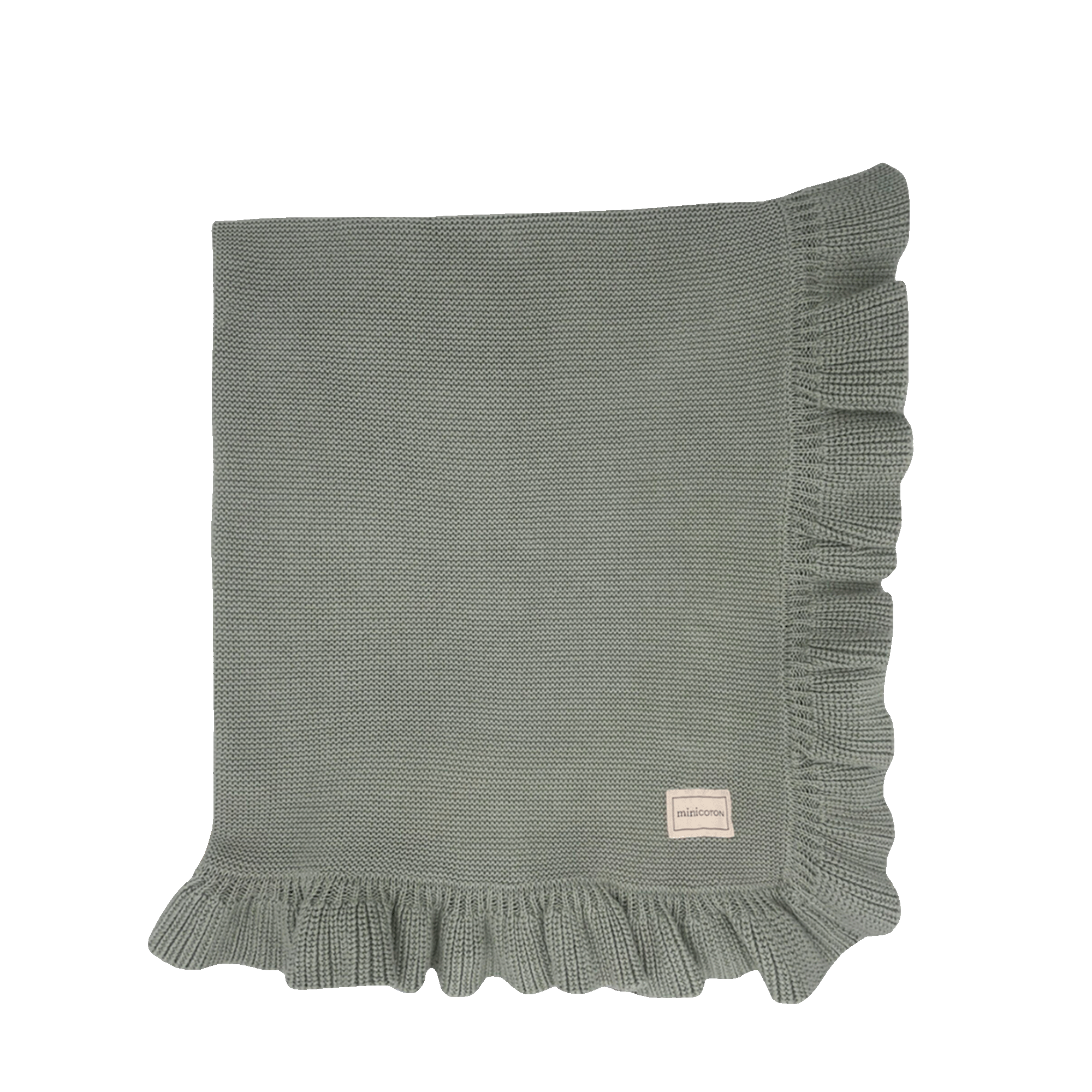 Manta Ruffle Musgo - Minicoton