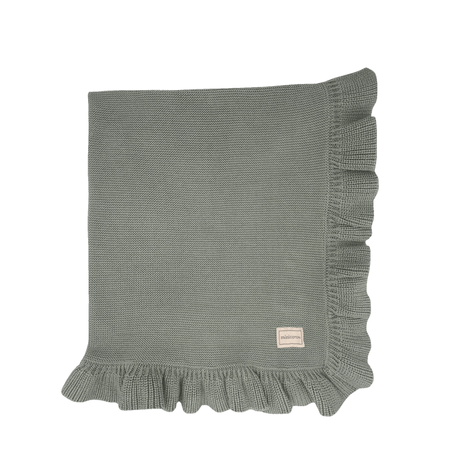 Manta Ruffle Musgo - Minicoton