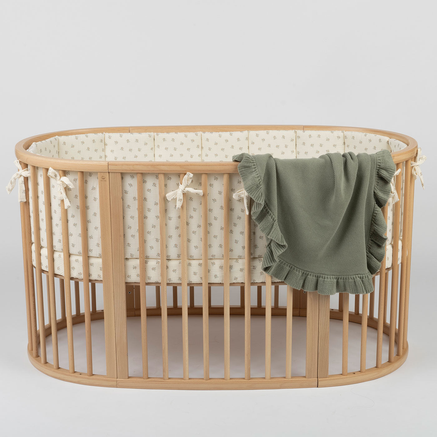 Manta Ruffle Musgo - Minicoton