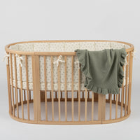Manta Ruffle Musgo - Minicoton