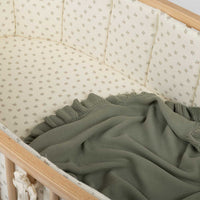 Manta Ruffle Musgo - Minicoton