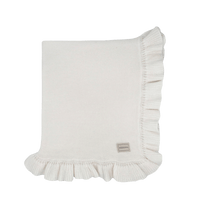 Manta Ruffle Blanco - Minicoton