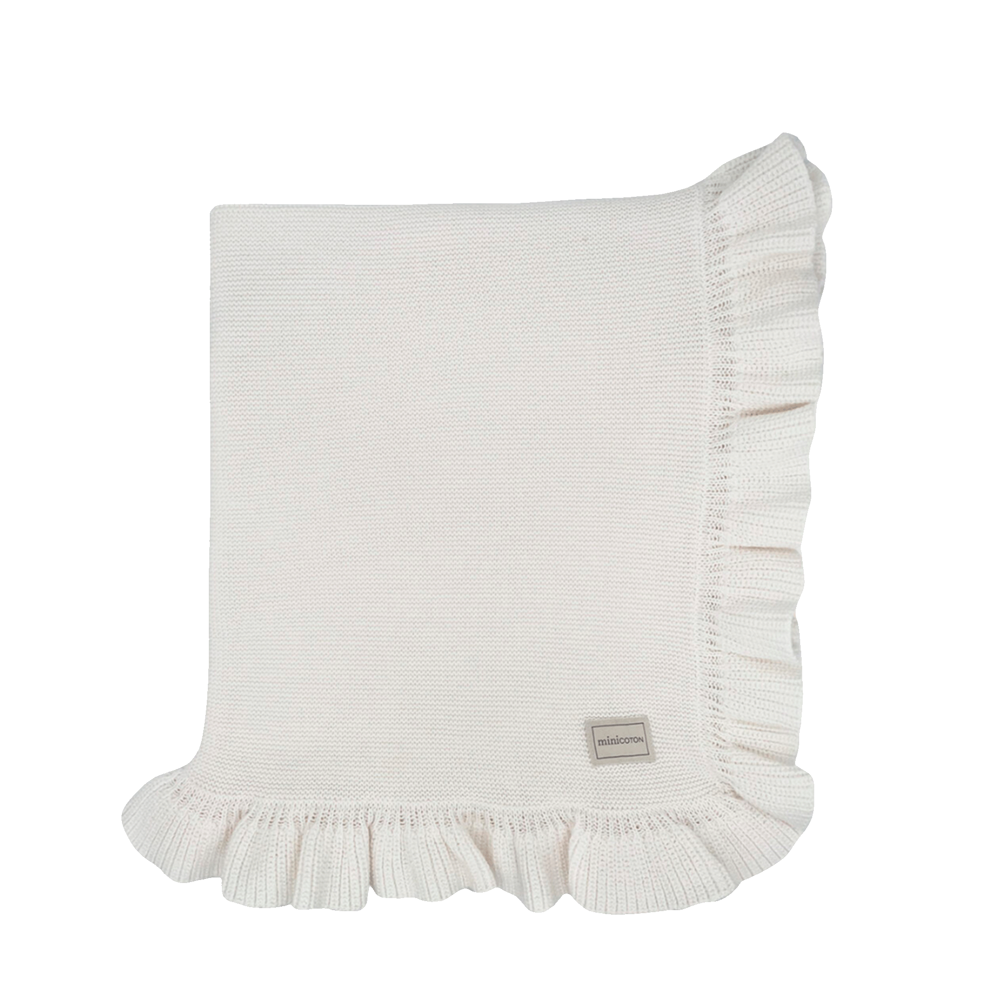 Manta Ruffle Blanco - Minicoton