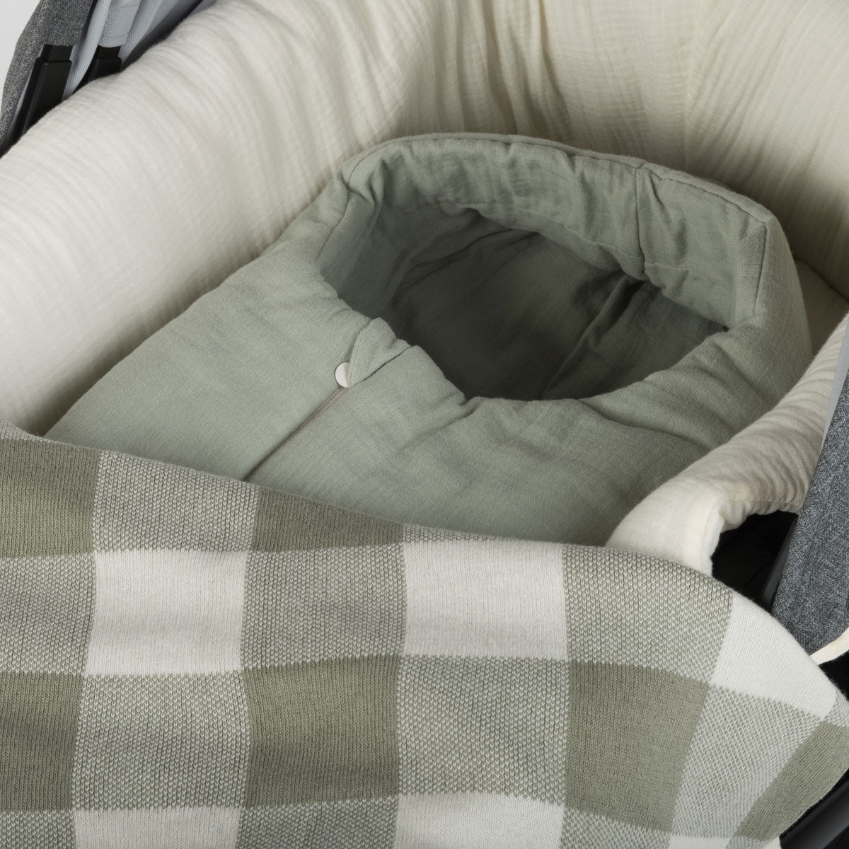Saco Oval Bambula Musgo - invierno - Minicoton