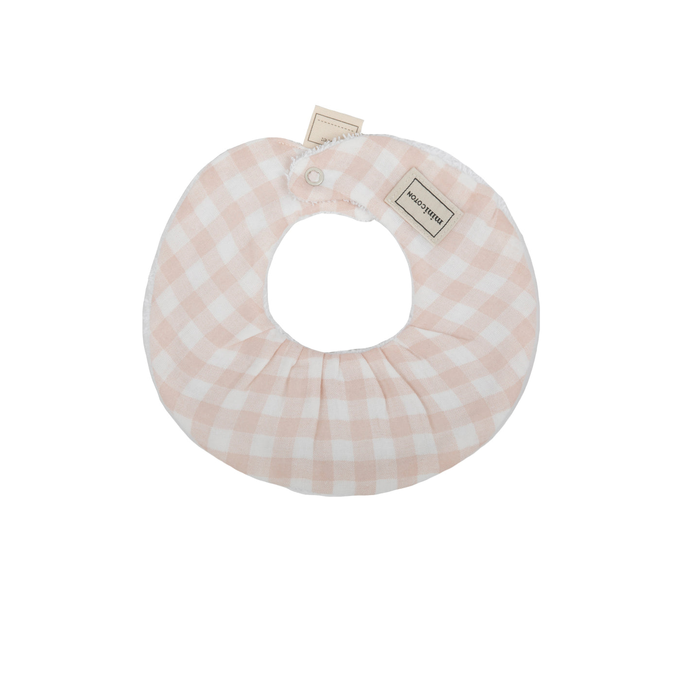 Cuello Bambula Vichy Rosa - Minicoton